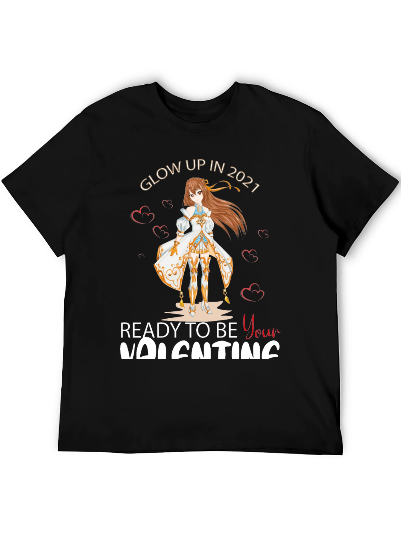 Glow Up Anime Valentines T-Shirt