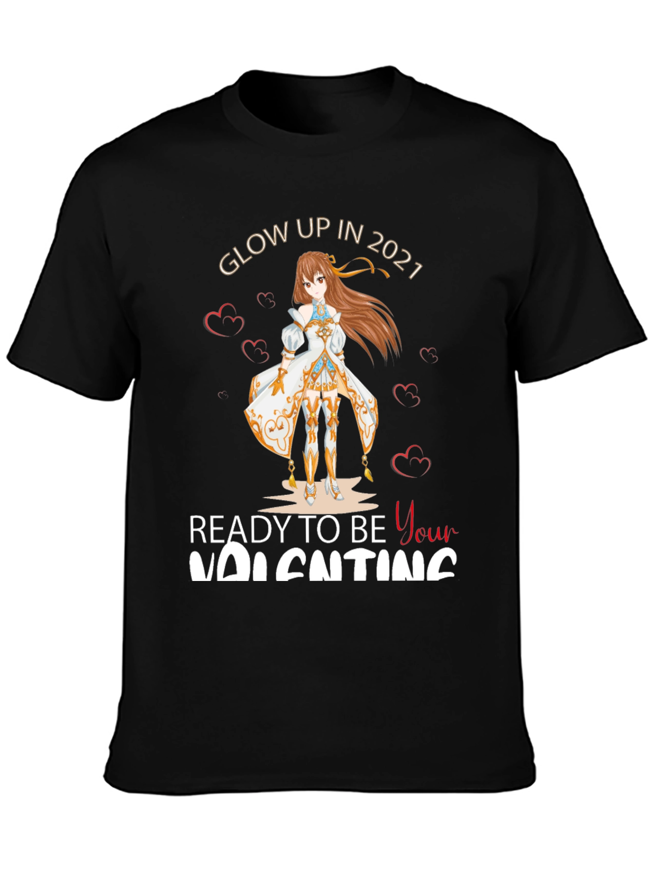 Glow Up Anime Valentines T-Shirt