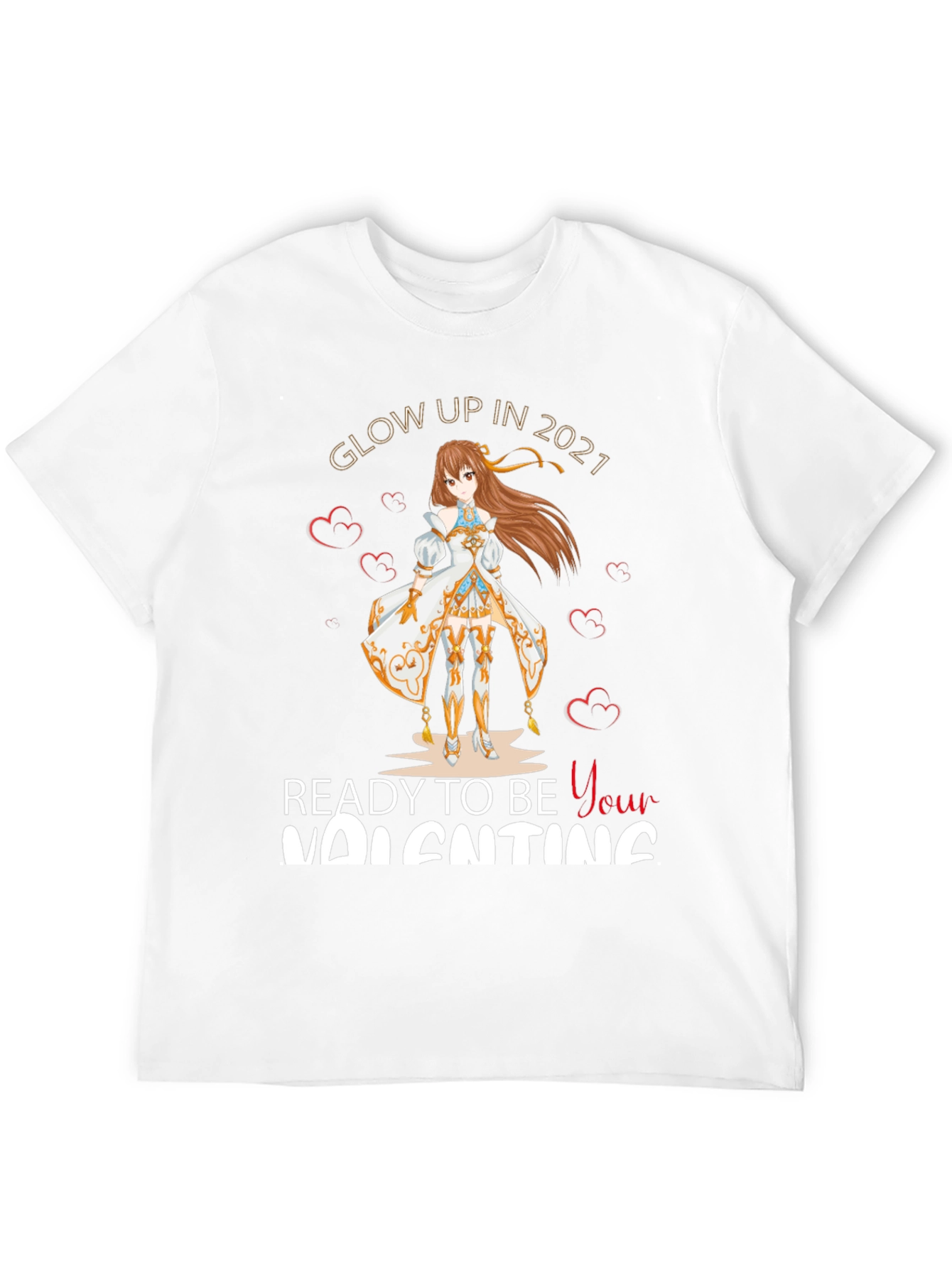 Glow Up Anime Valentines T-Shirt