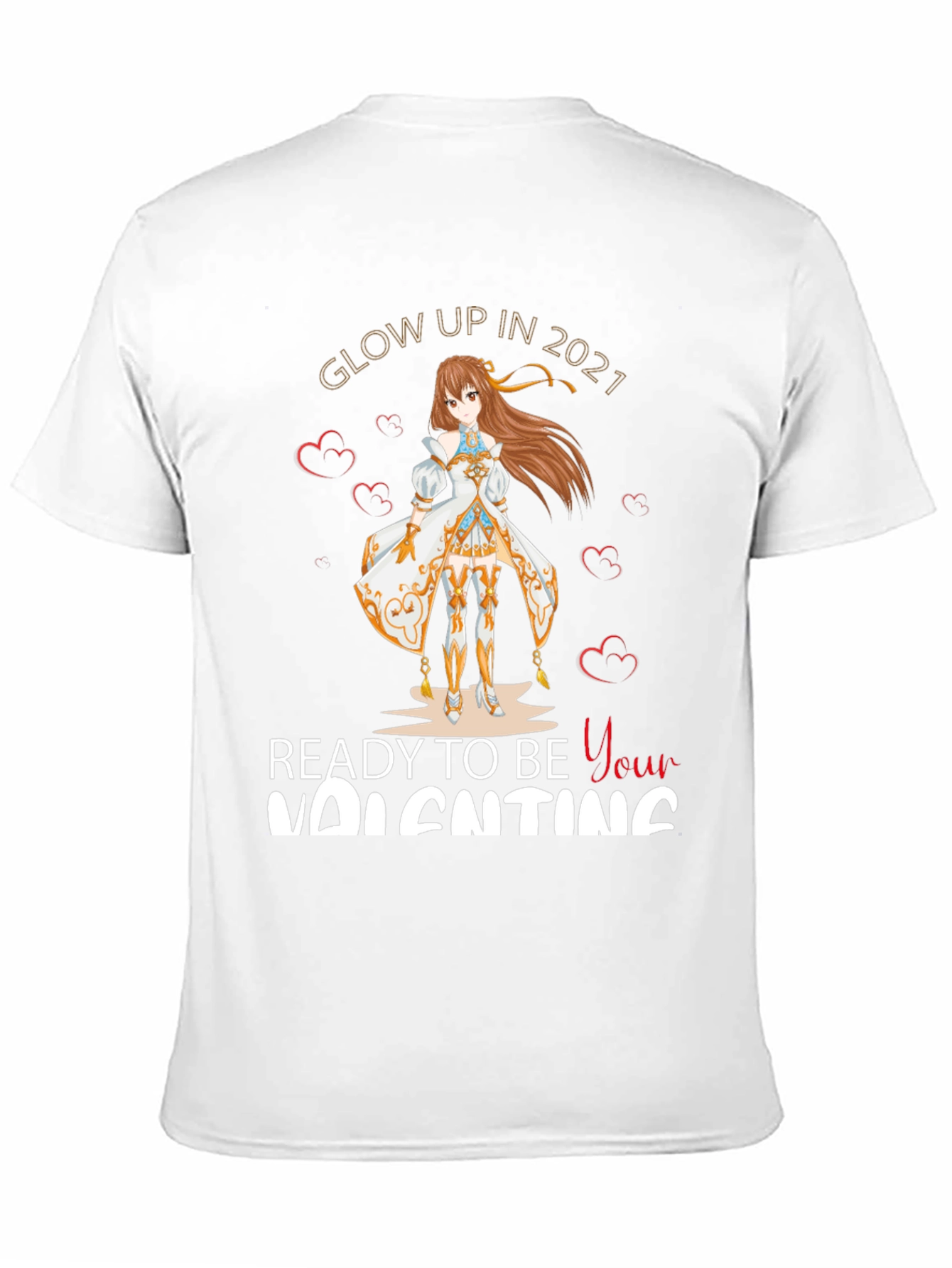 Glow Up Anime Valentines T-Shirt