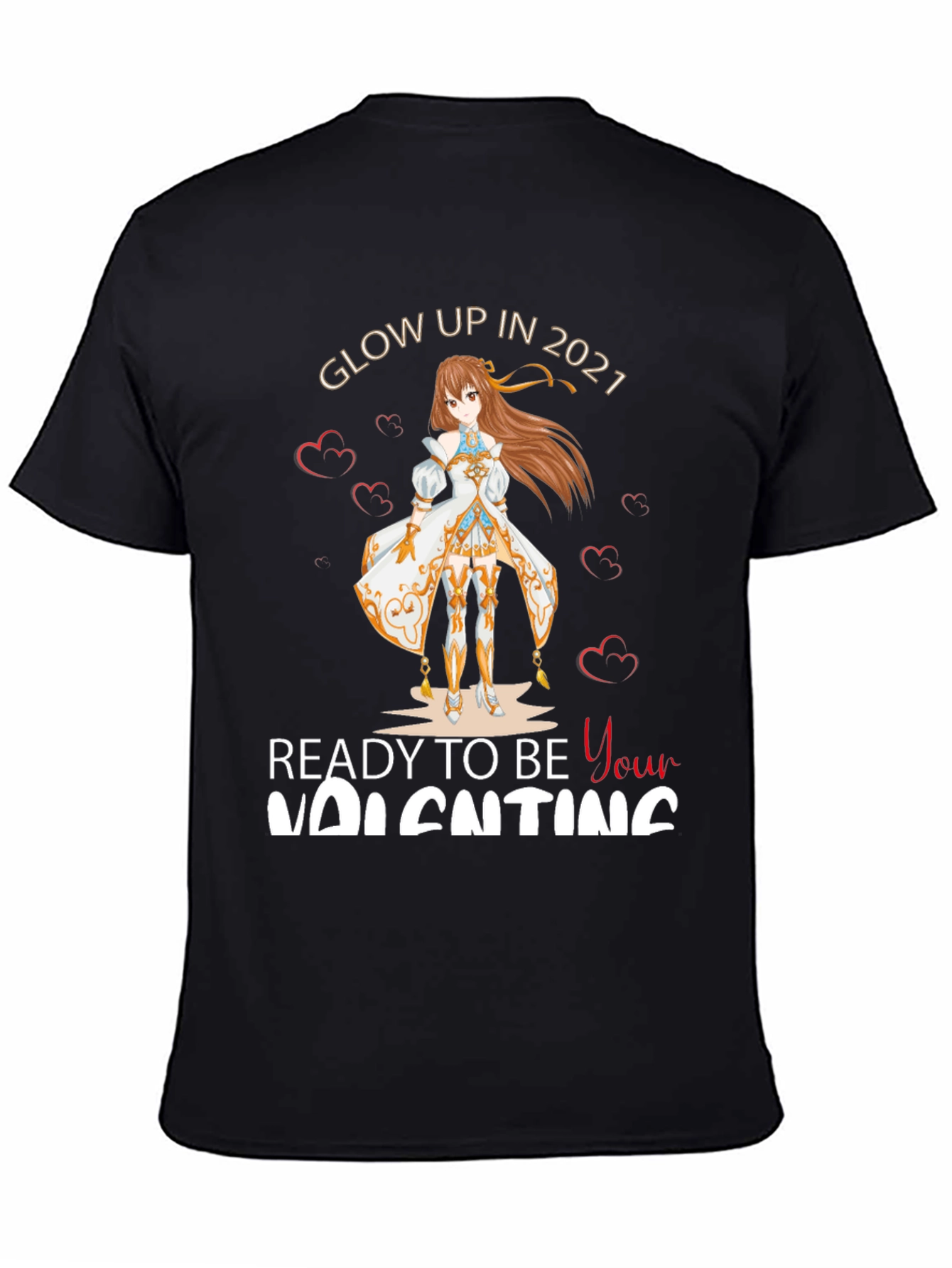 Glow Up Anime Valentines T-Shirt