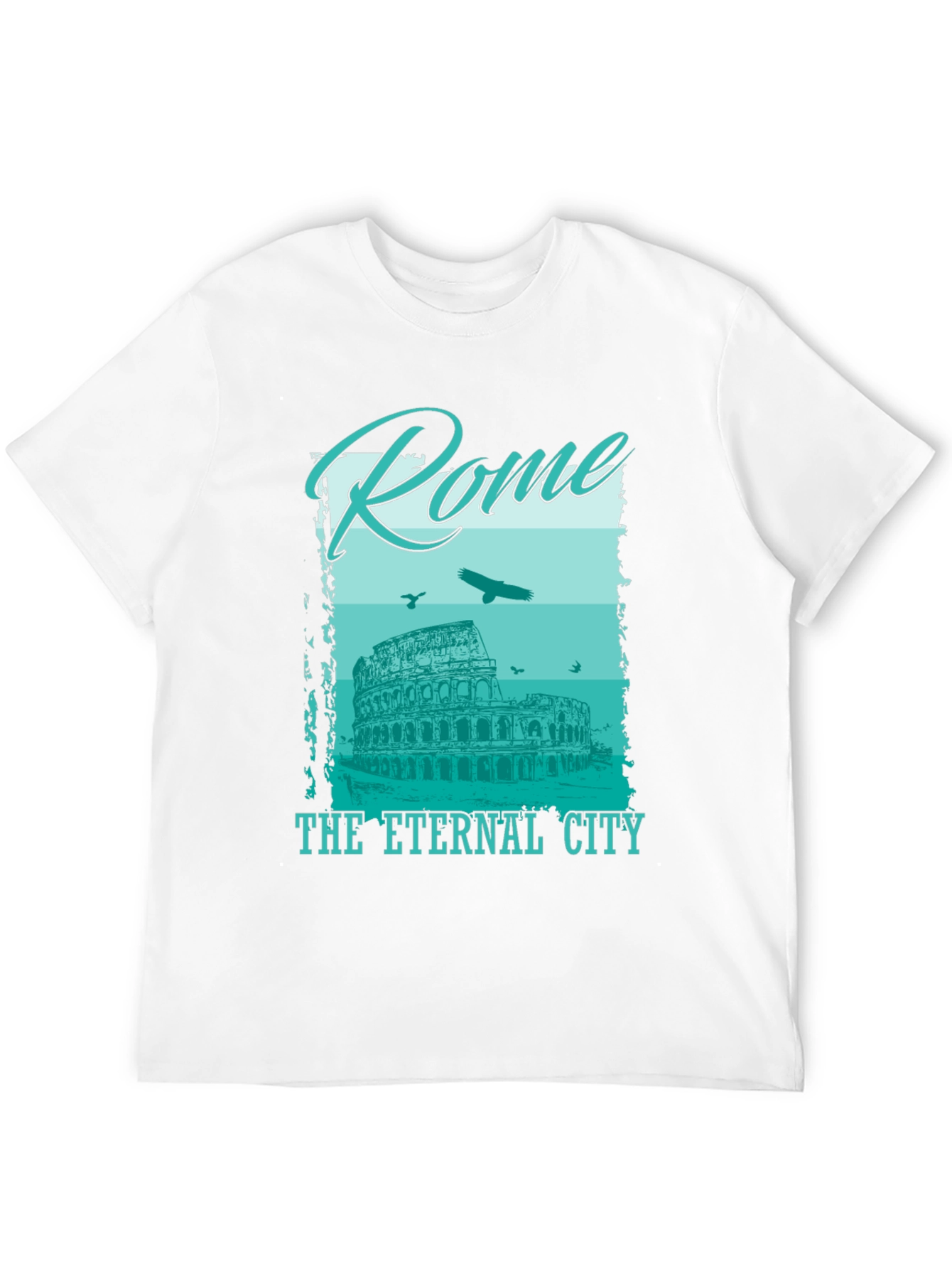Rome Eternal City Graphic T-Shirt - Black