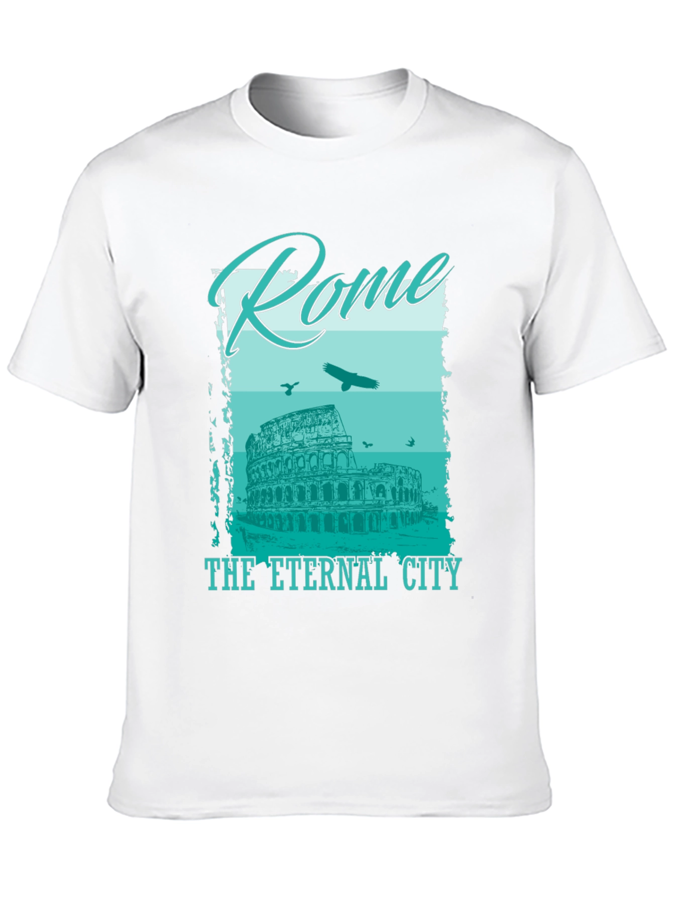 Rome Eternal City Graphic T-Shirt - Black
