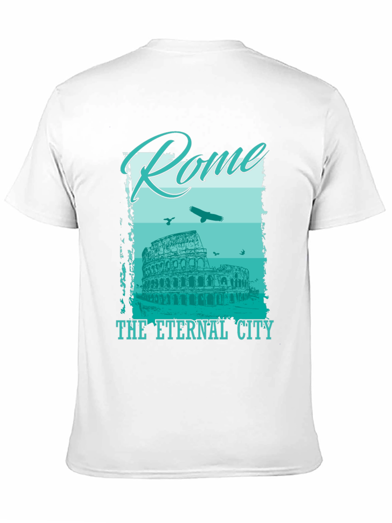 Rome Eternal City Graphic T-Shirt - Black