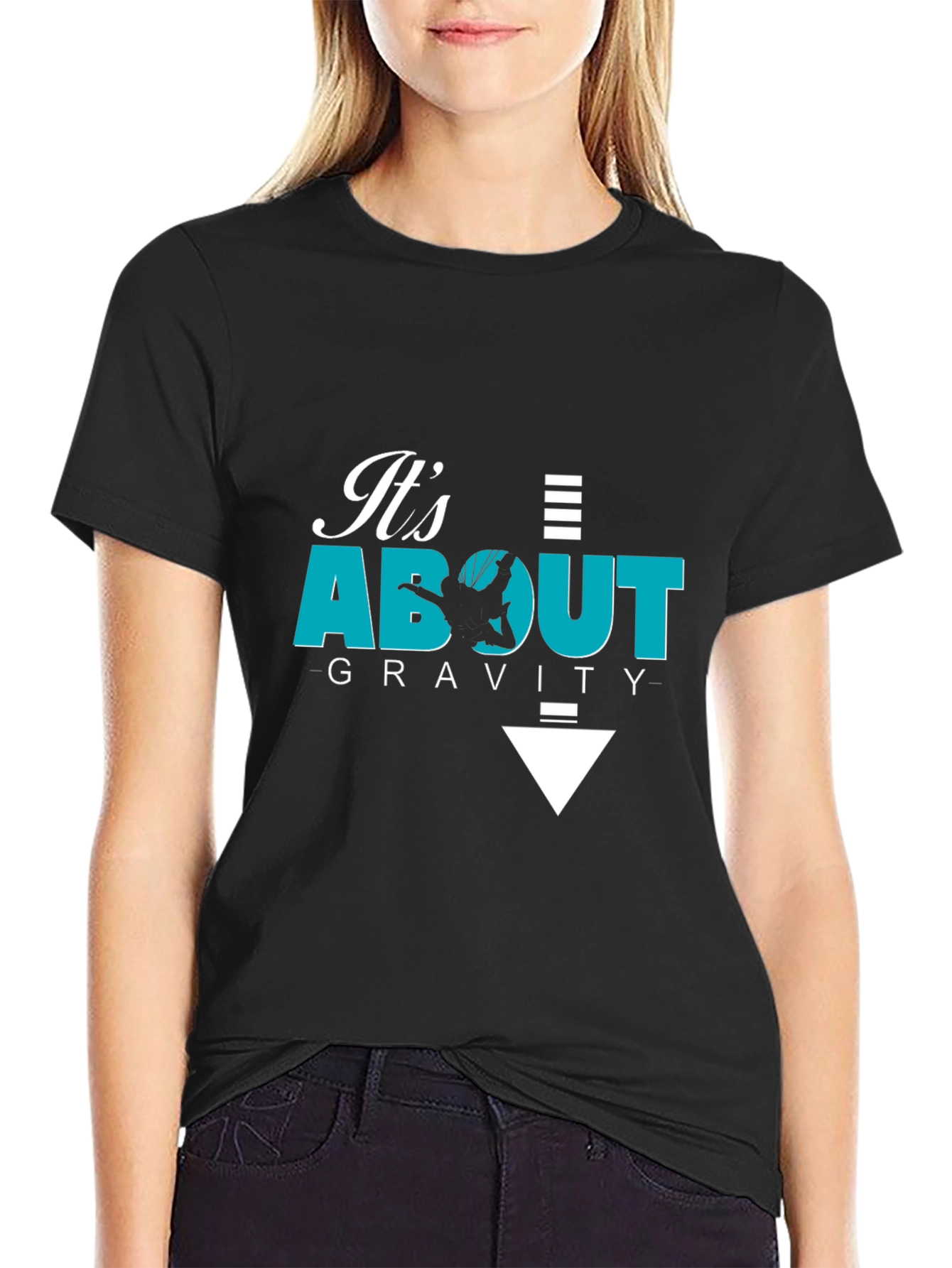 Its About Gravity - Black Graphic Tee