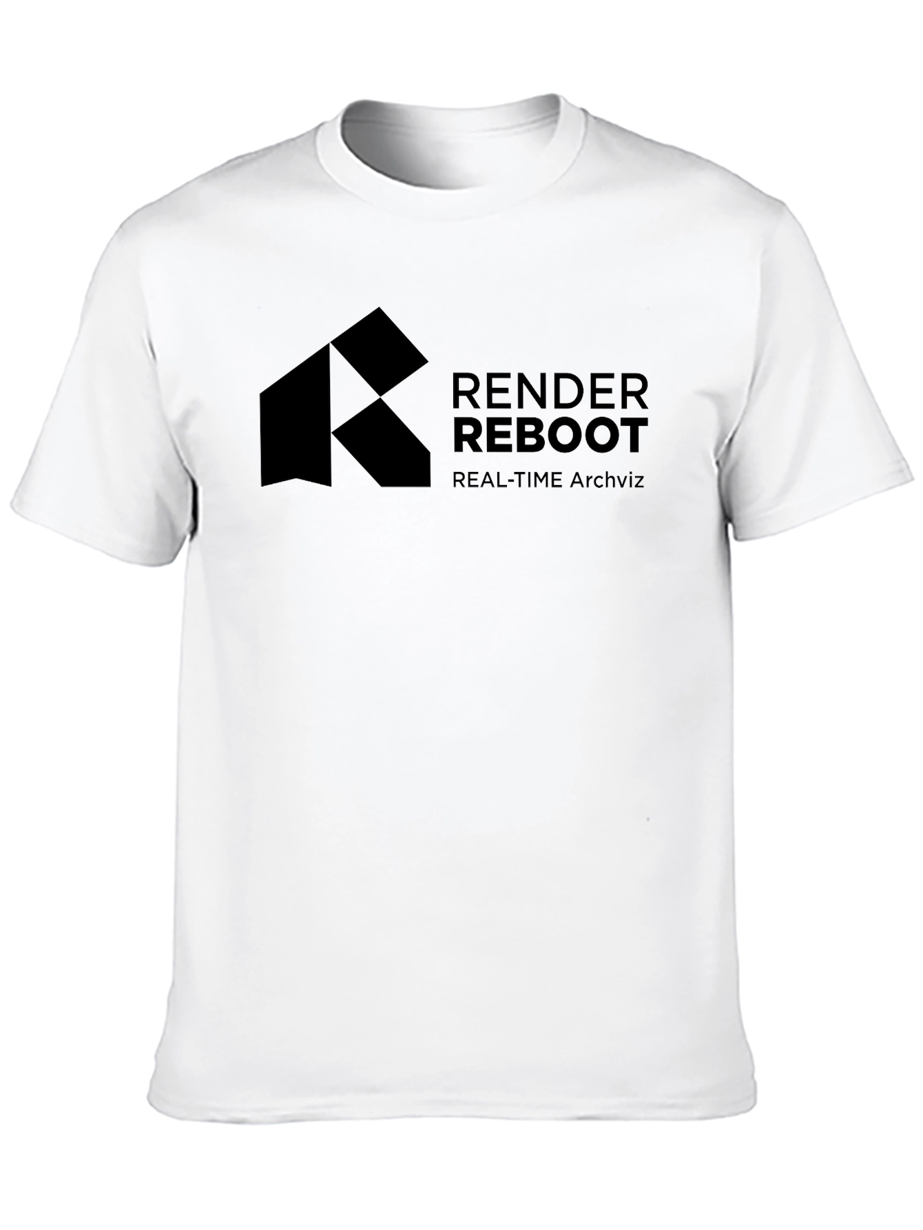 Render Reboot Black T-Shirt - Real-Time Archviz Apparel