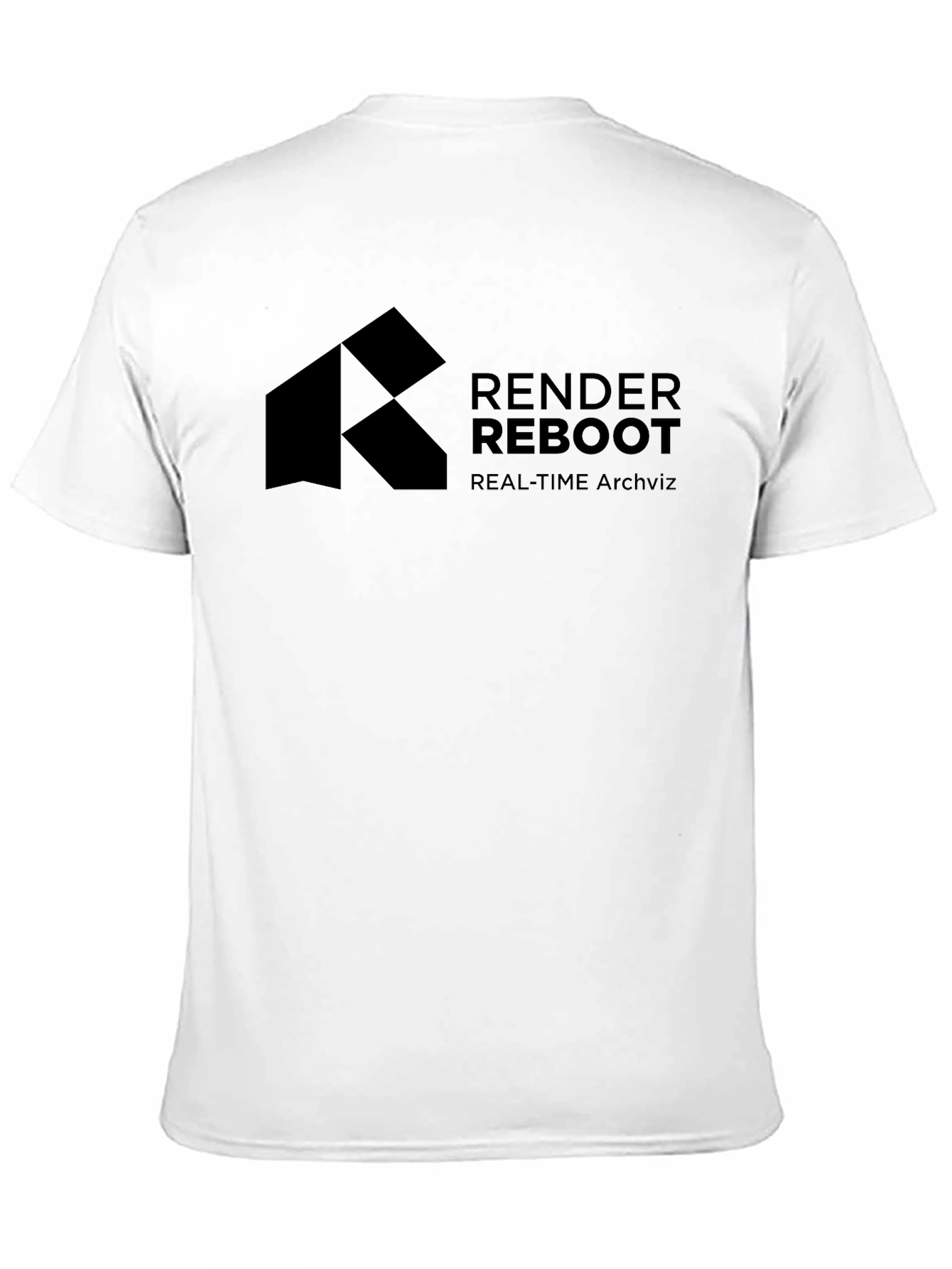Render Reboot Black T-Shirt - Real-Time Archviz Apparel