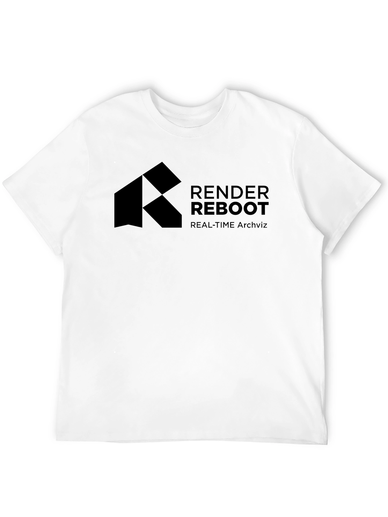 Render Reboot Black T-Shirt - Real-Time Archviz Apparel