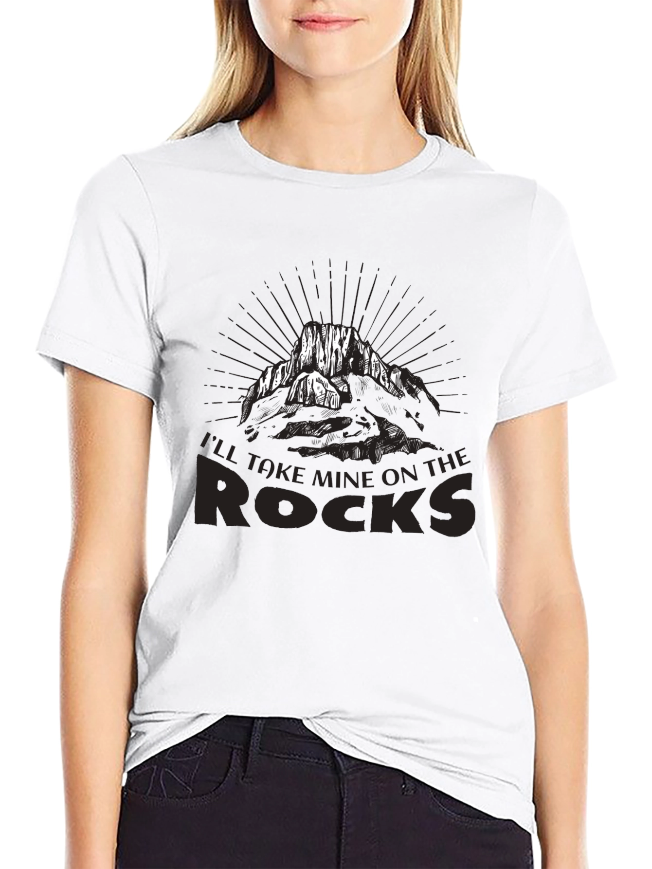 Ill Take Mine On The Rocks Graphic T-Shirt