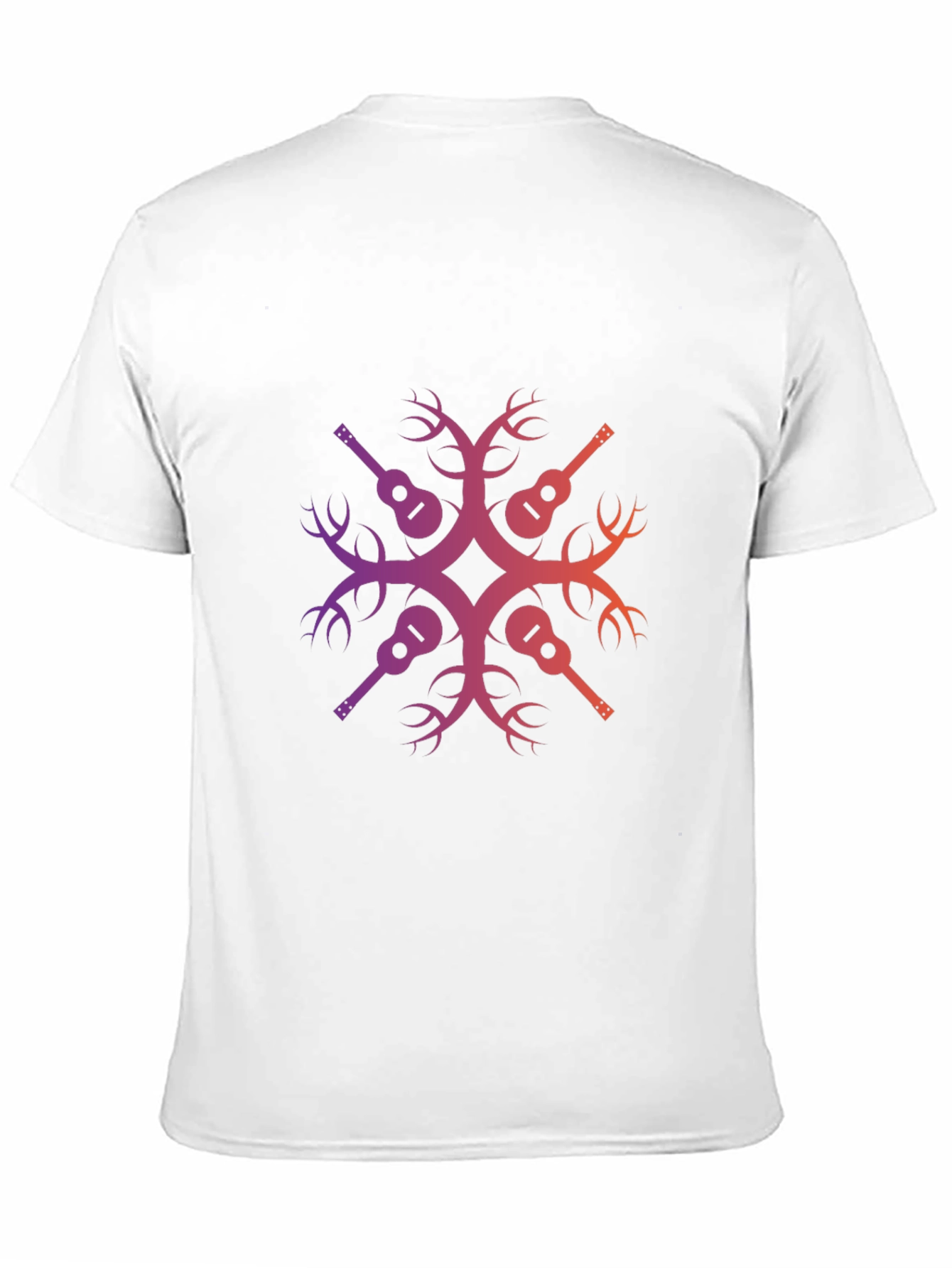 Guitar Tree Graphic T-Shirt - Black