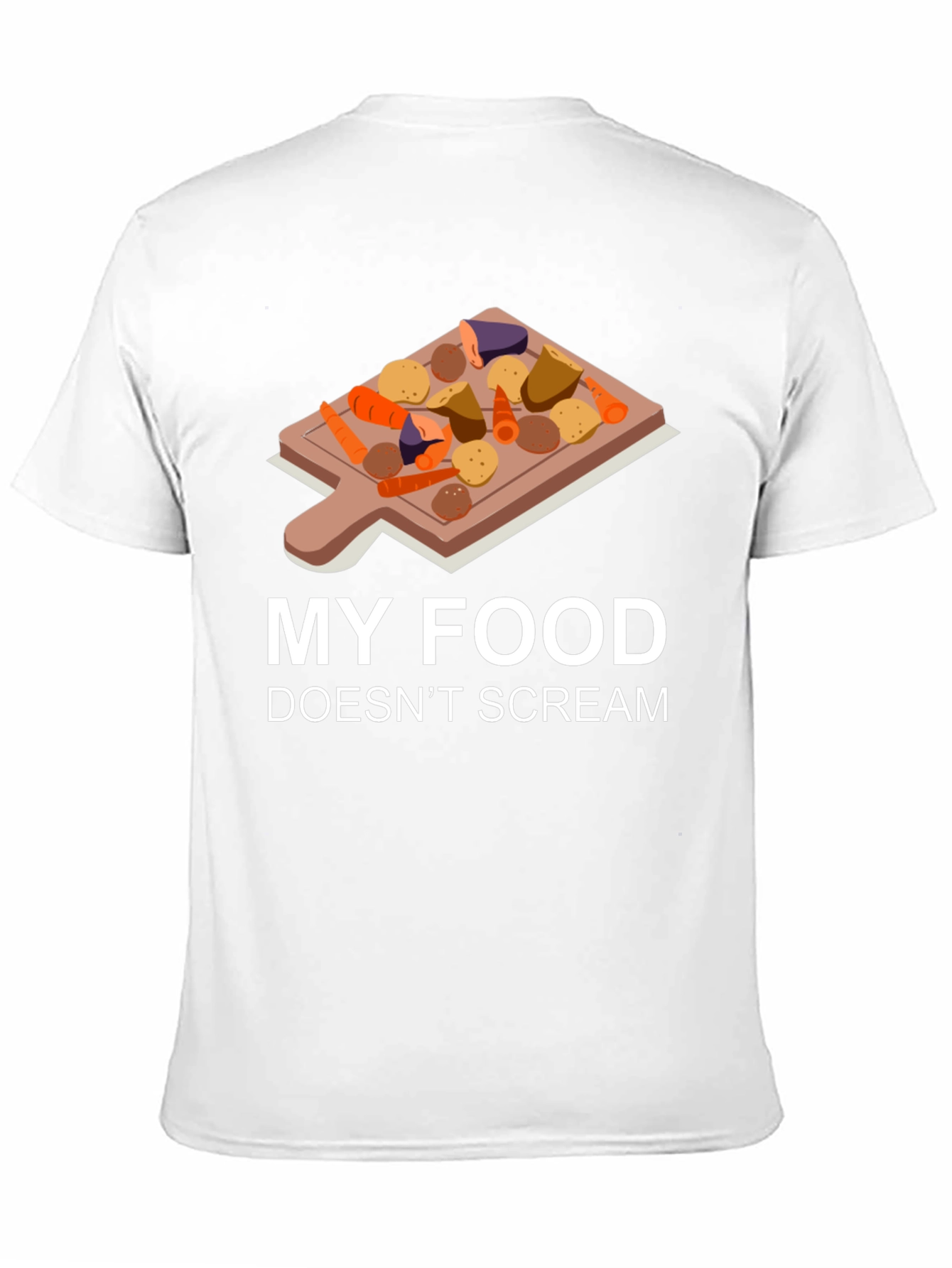 My Food Doesnt Scream T-Shirt Vegan Humor Tee