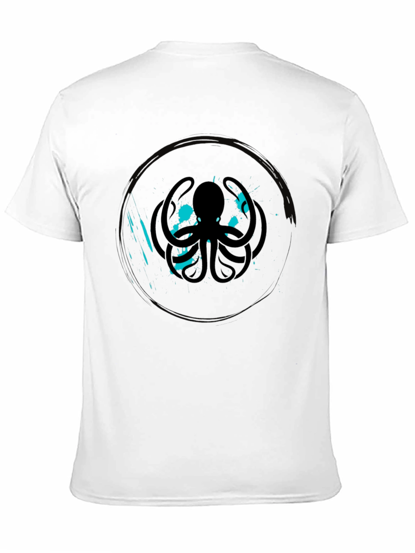 Octopus Graphic Tee - Cool Black Cotton T-Shirt
