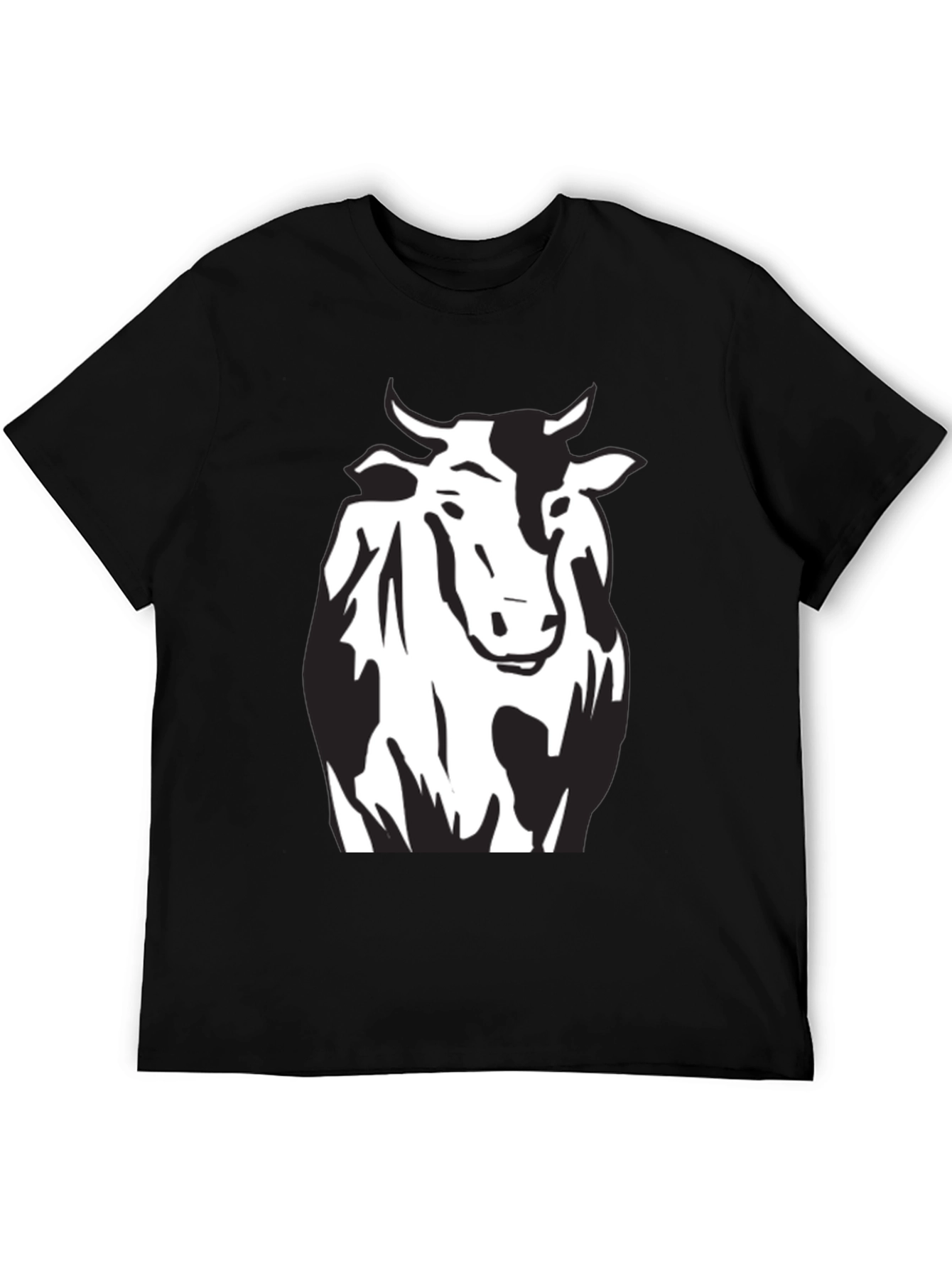 Cow Graphic Black T-Shirt - Unisex Style