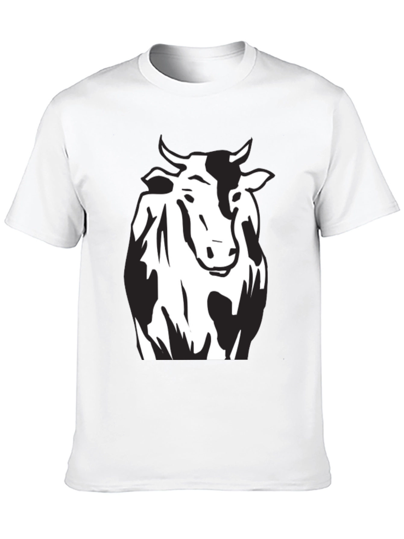 Cow Graphic Black T-Shirt - Unisex Style