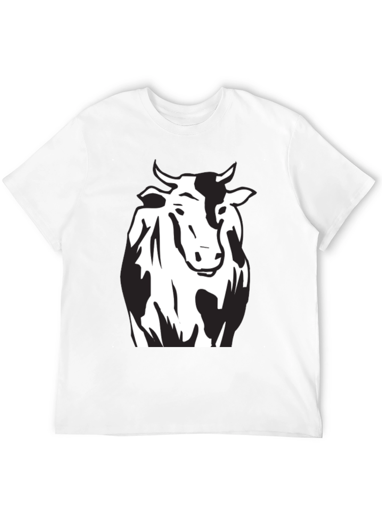 Cow Graphic Black T-Shirt - Unisex Style