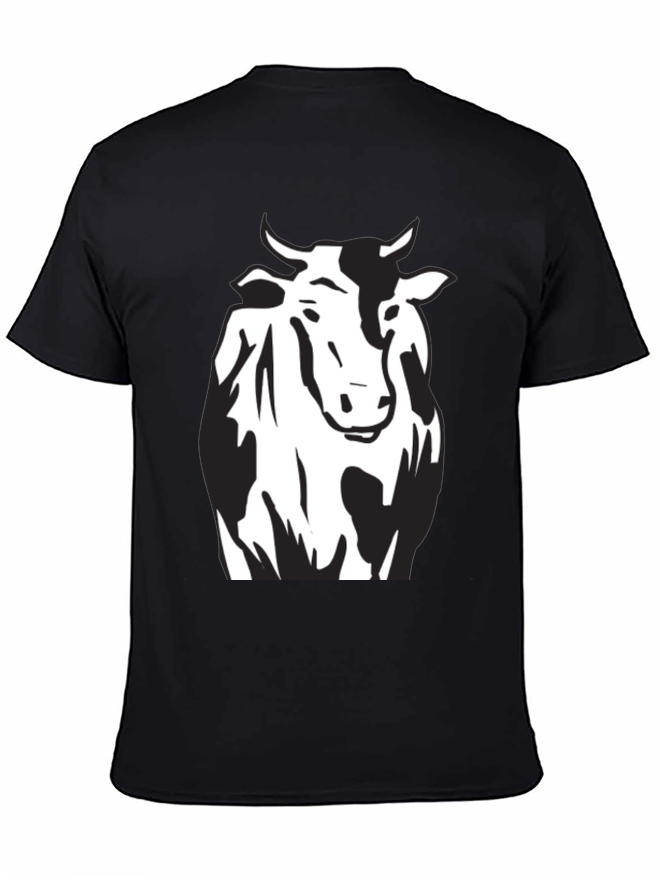 Cow Graphic Black T-Shirt - Unisex Style