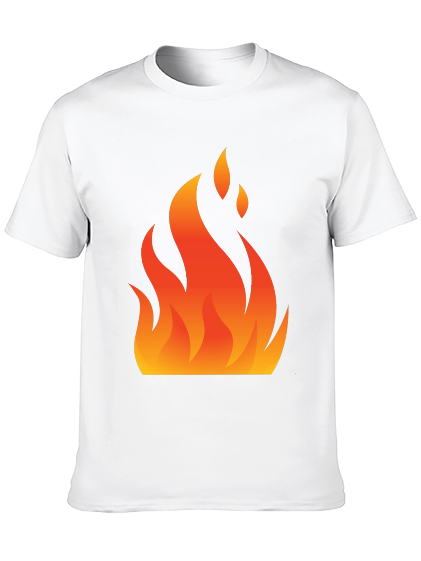 Flaming Hot Graphic Tee - Black Cotton Blend Shirt
