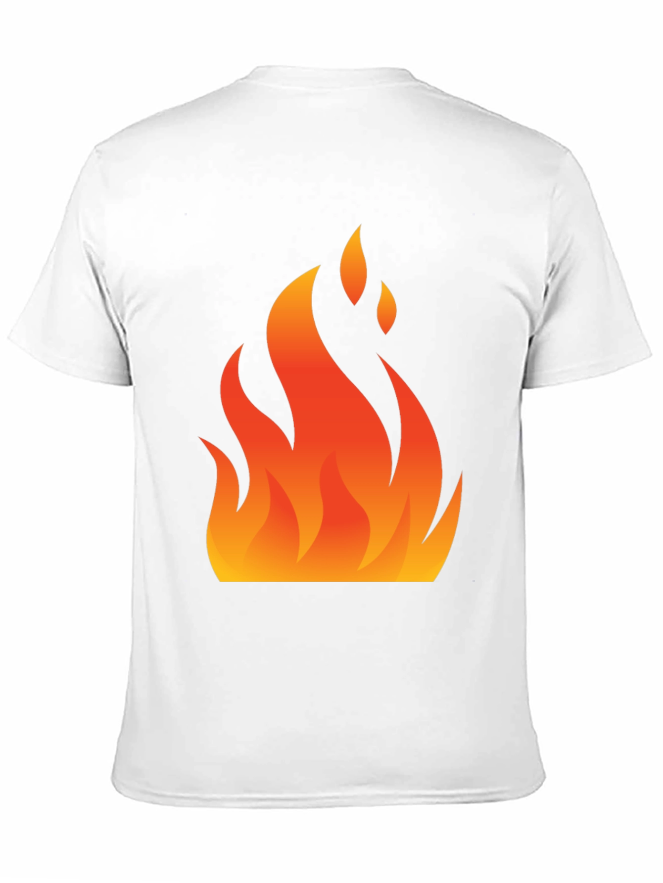 Flaming Hot Graphic Tee - Black Cotton Blend Shirt