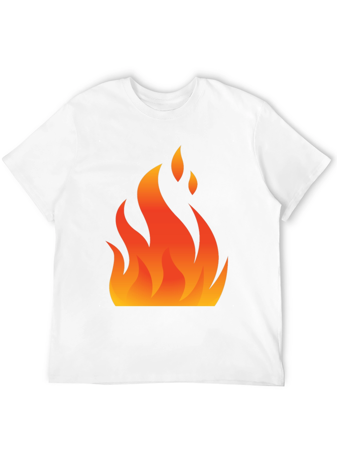 Flaming Hot Graphic Tee - Black Cotton Blend Shirt