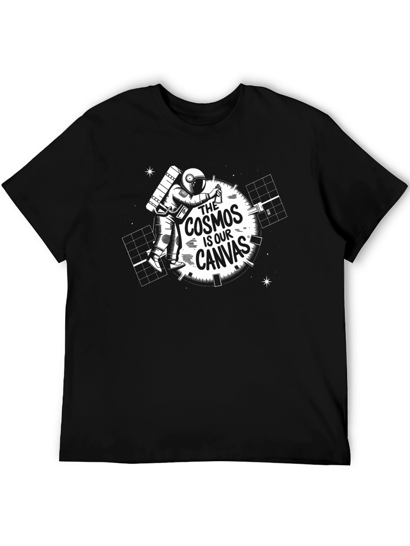 Cosmos Canvas Black Graphic Tee