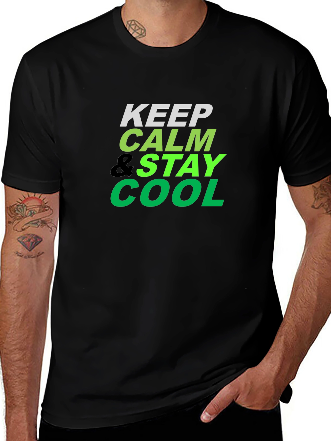 Keep Calm Stay Cool Graphic T-Shirt