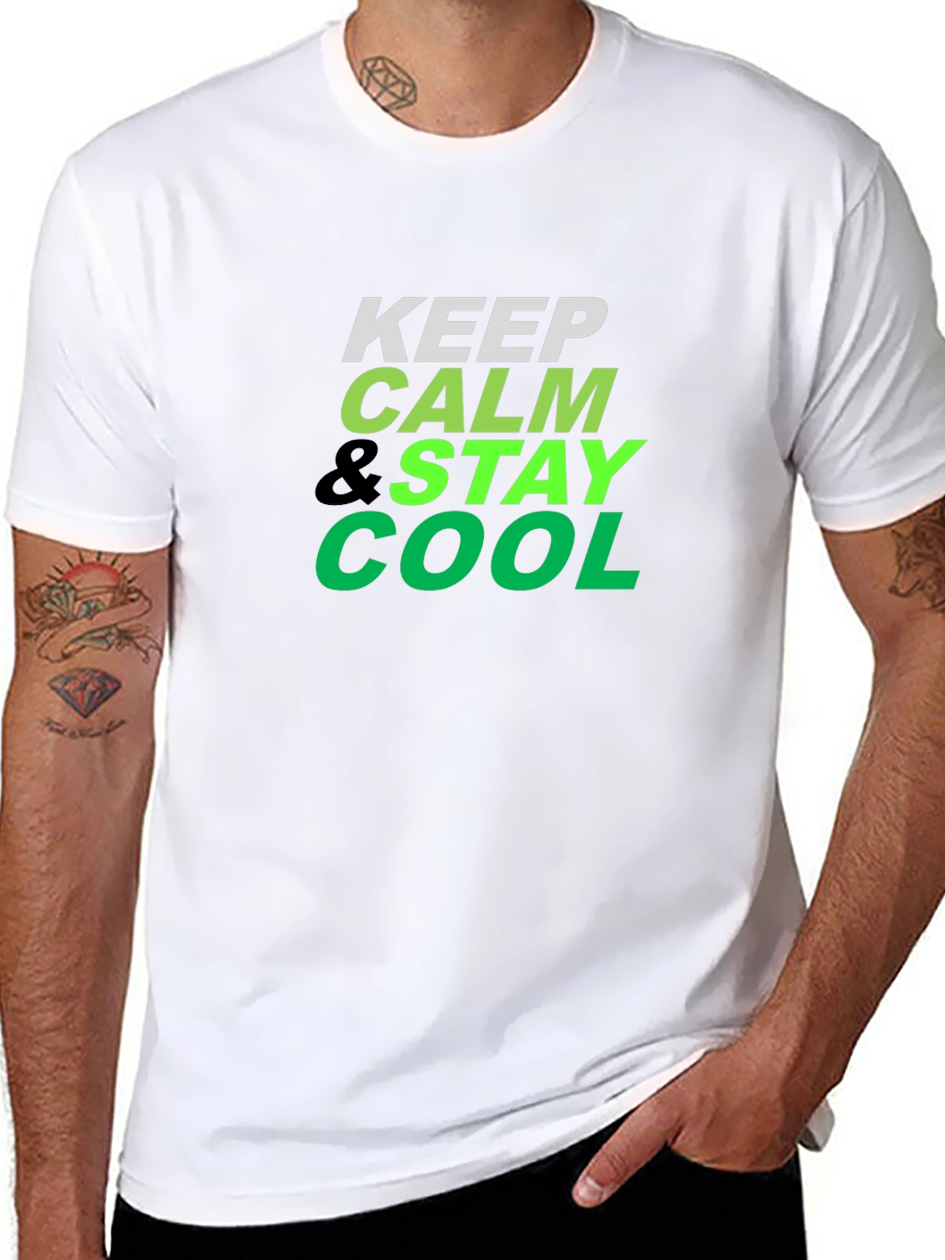 Keep Calm Stay Cool Graphic T-Shirt