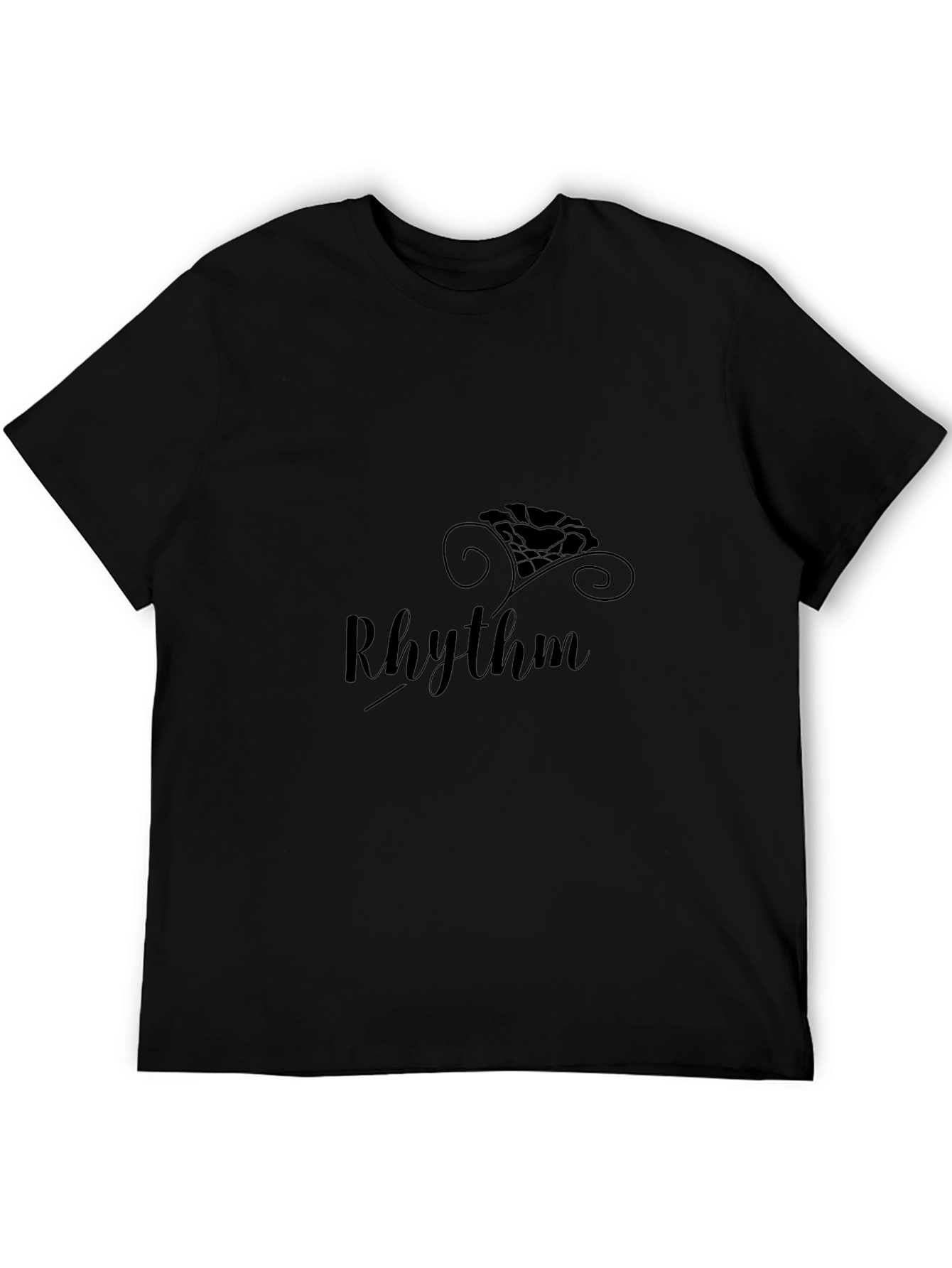 Mens Black Rhythm Graphic Tee