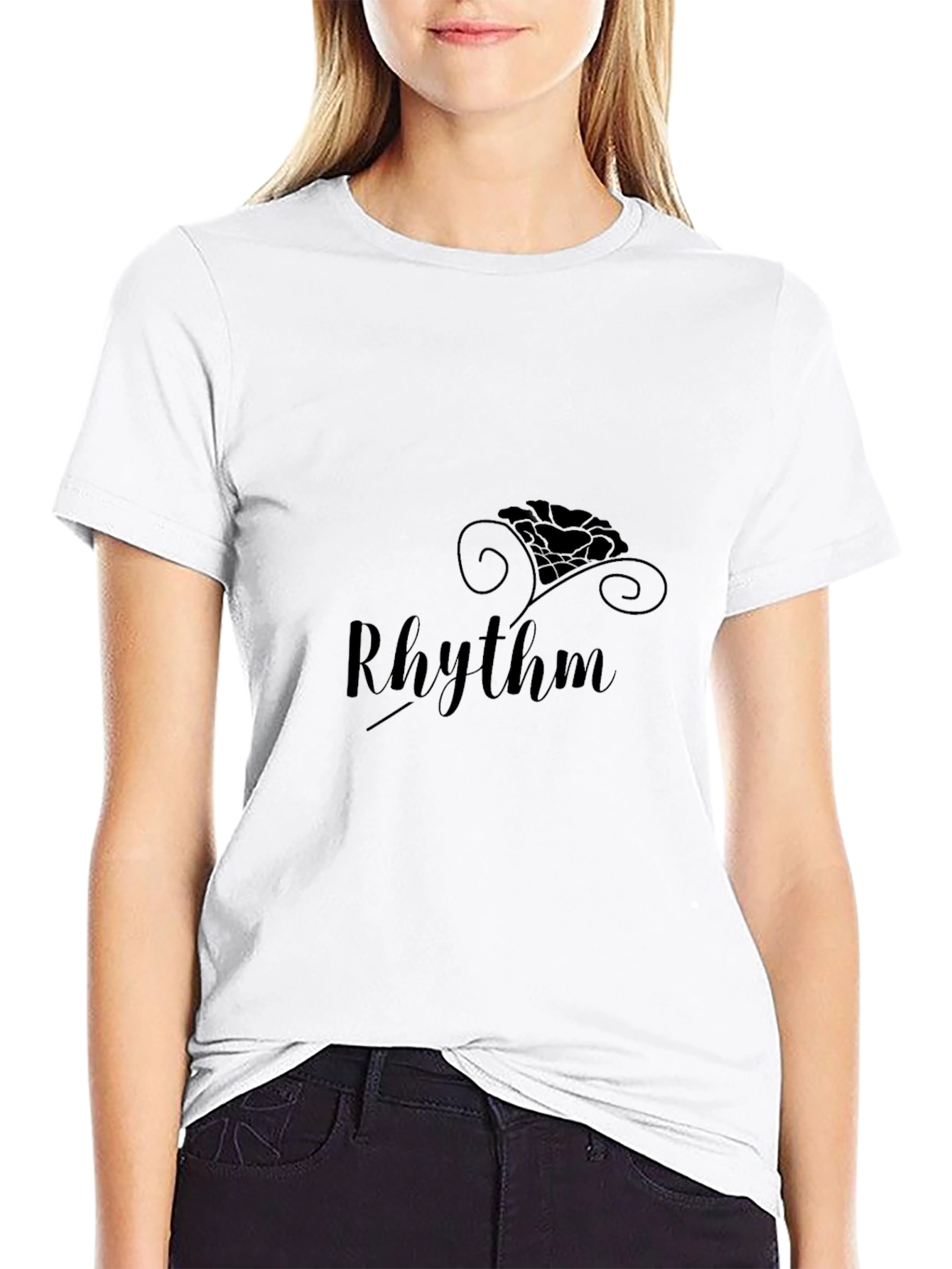Mens Black Rhythm Graphic Tee