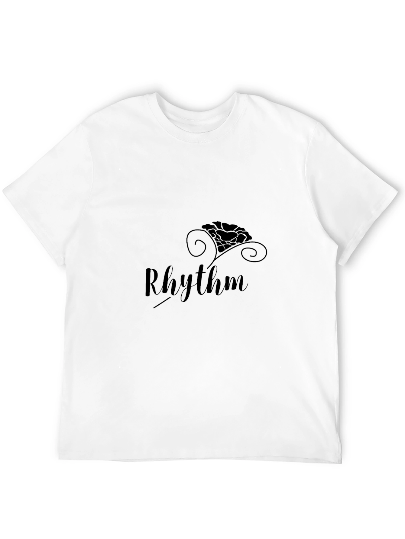 Mens Black Rhythm Graphic Tee