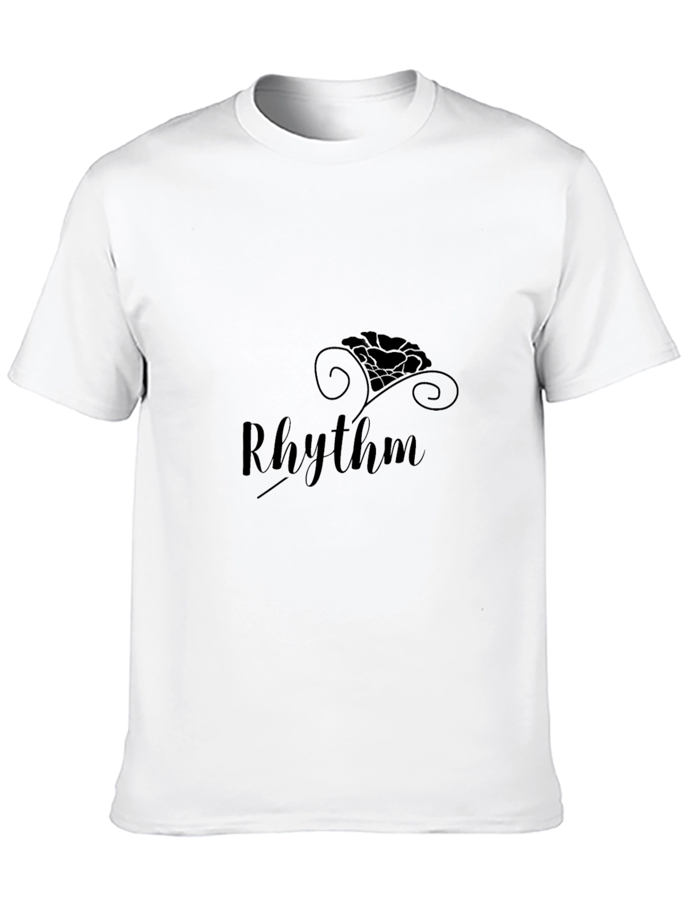 Mens Black Rhythm Graphic Tee