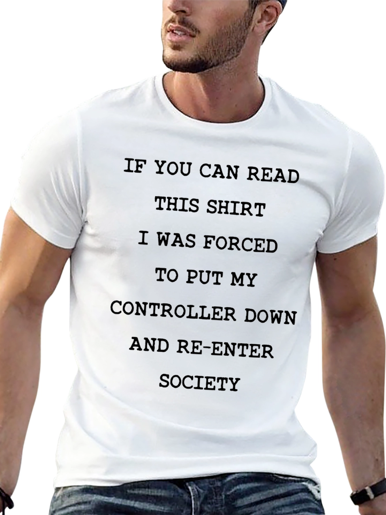Gamers Forced Socialization Graphic T-Shirt