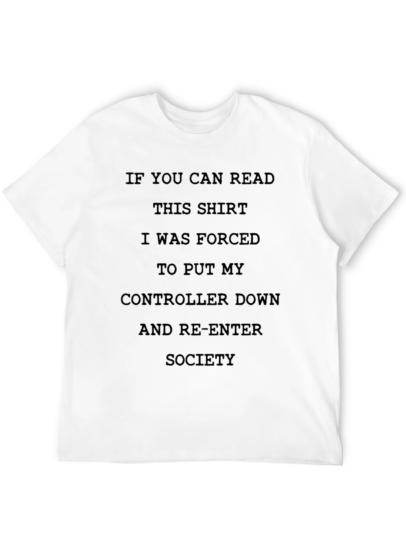 Gamers Forced Socialization Graphic T-Shirt