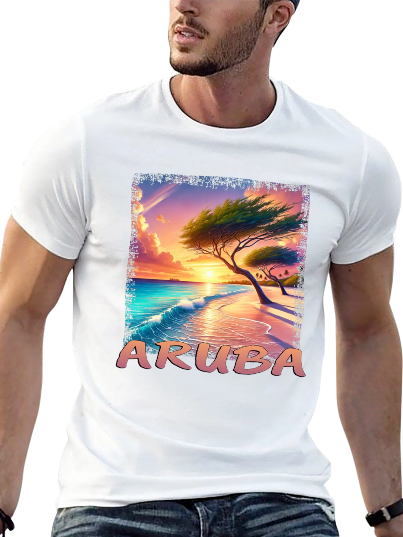 Aruba Sunset Graphic T-Shirt