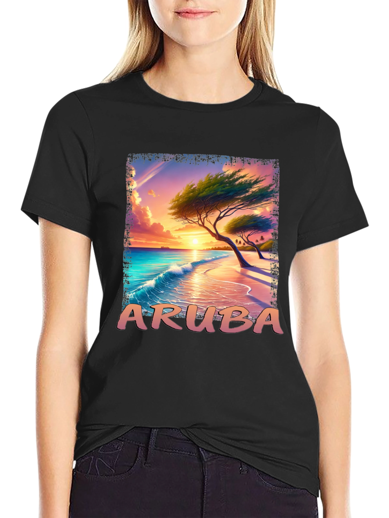Aruba Sunset Graphic T-Shirt