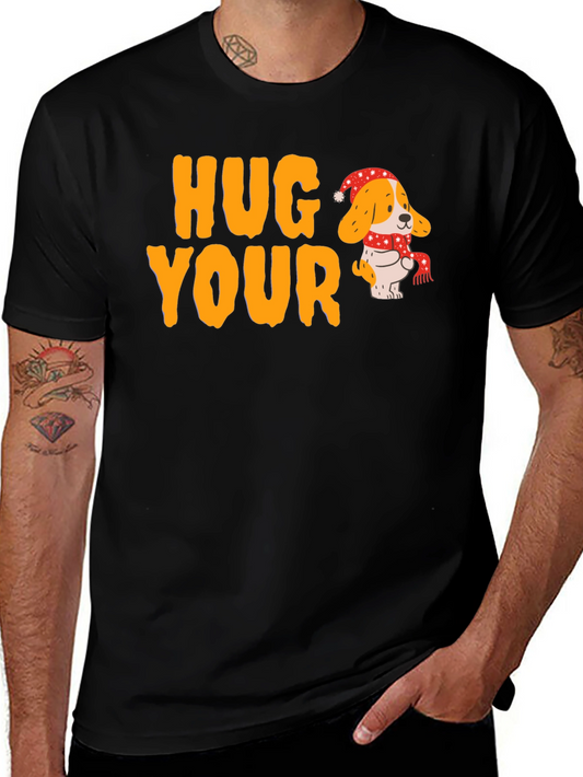 Hug Your Dog T-Shirt Holiday Beagle Tee