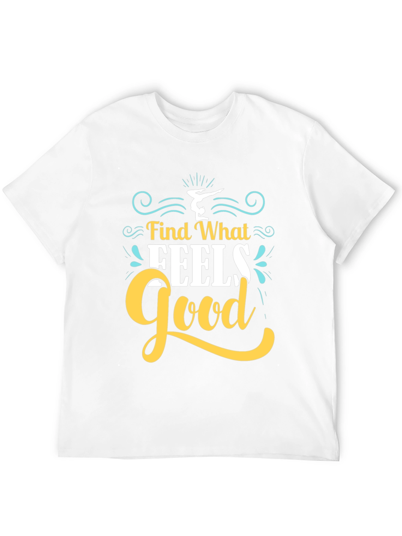 Find What Feels Good Black Graphic Tee