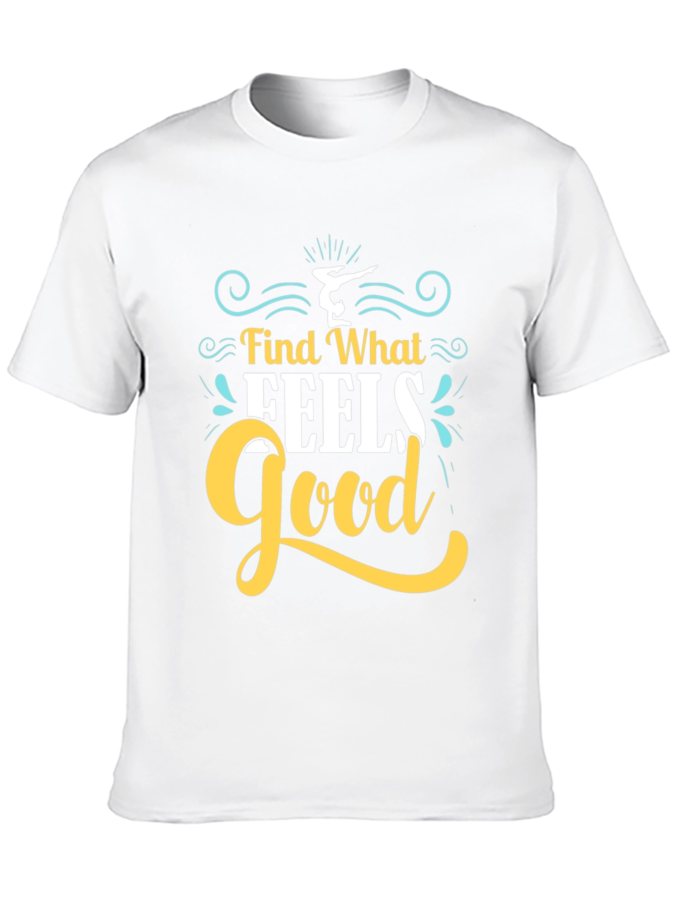 Find What Feels Good Black Graphic Tee