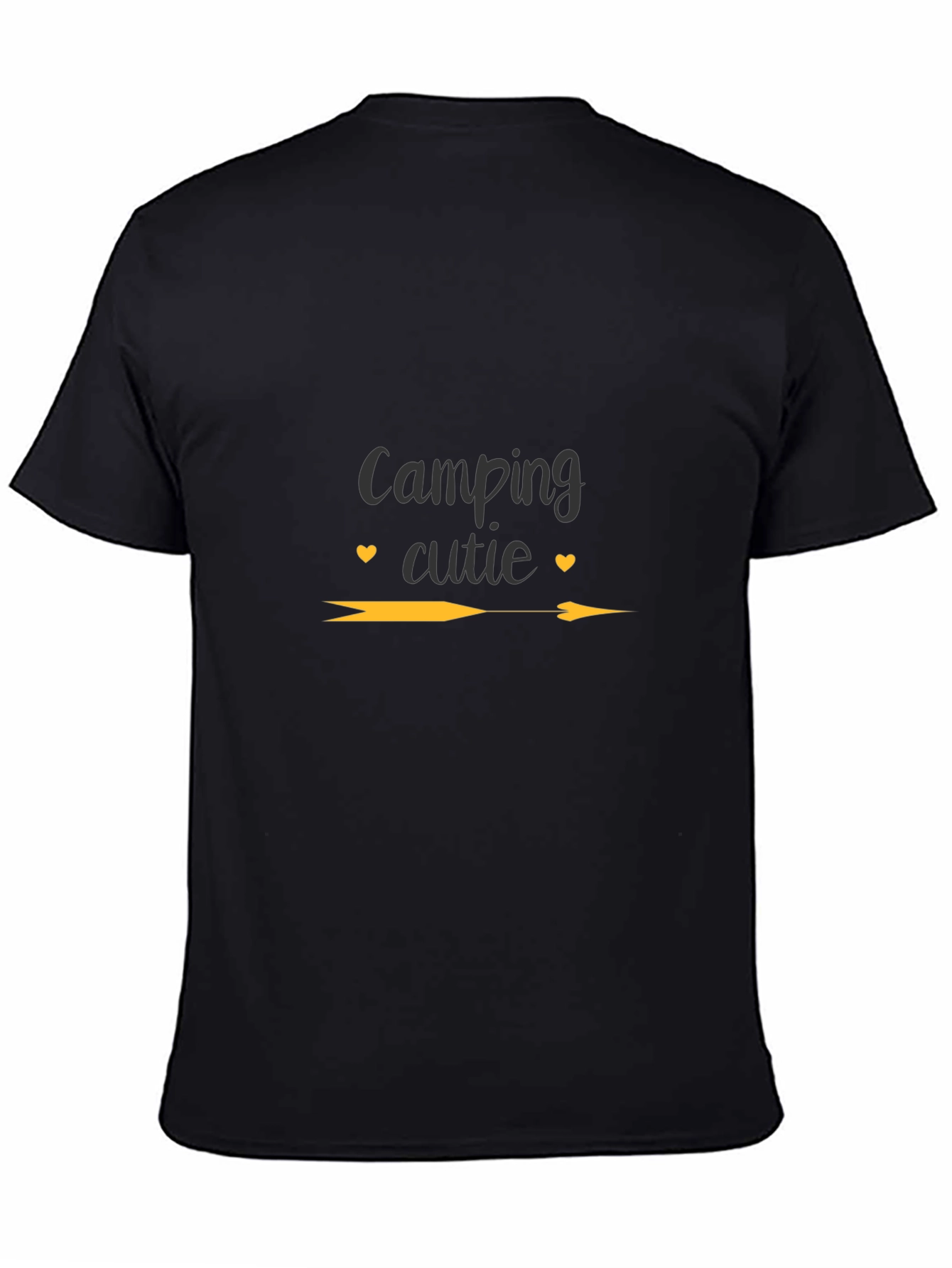 Camping Cutie Graphic Tee - Black Unisex T-Shirt
