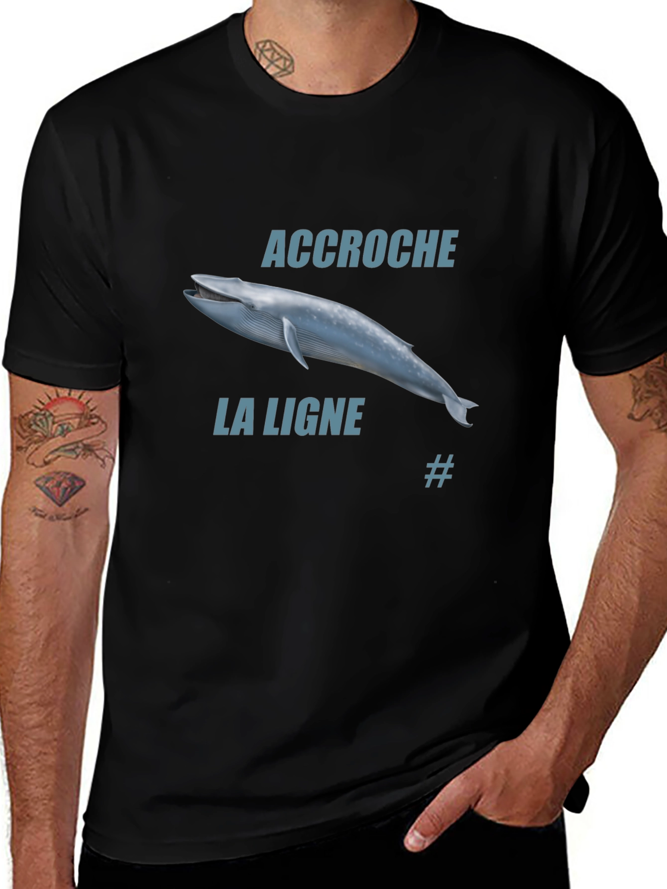 Accroche La Ligne Whale T-Shirt