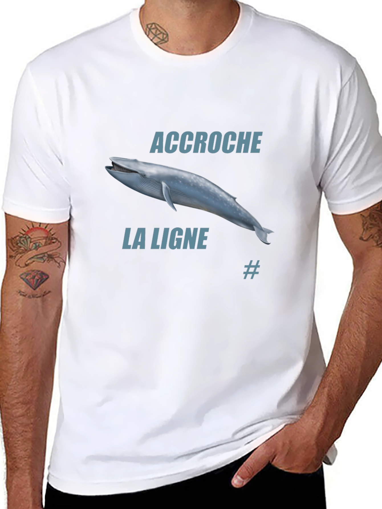 Accroche La Ligne Whale T-Shirt