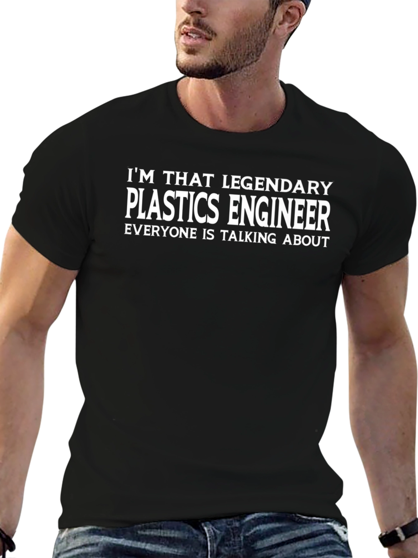 Legendary Plastics Engineer Black T-Shirt