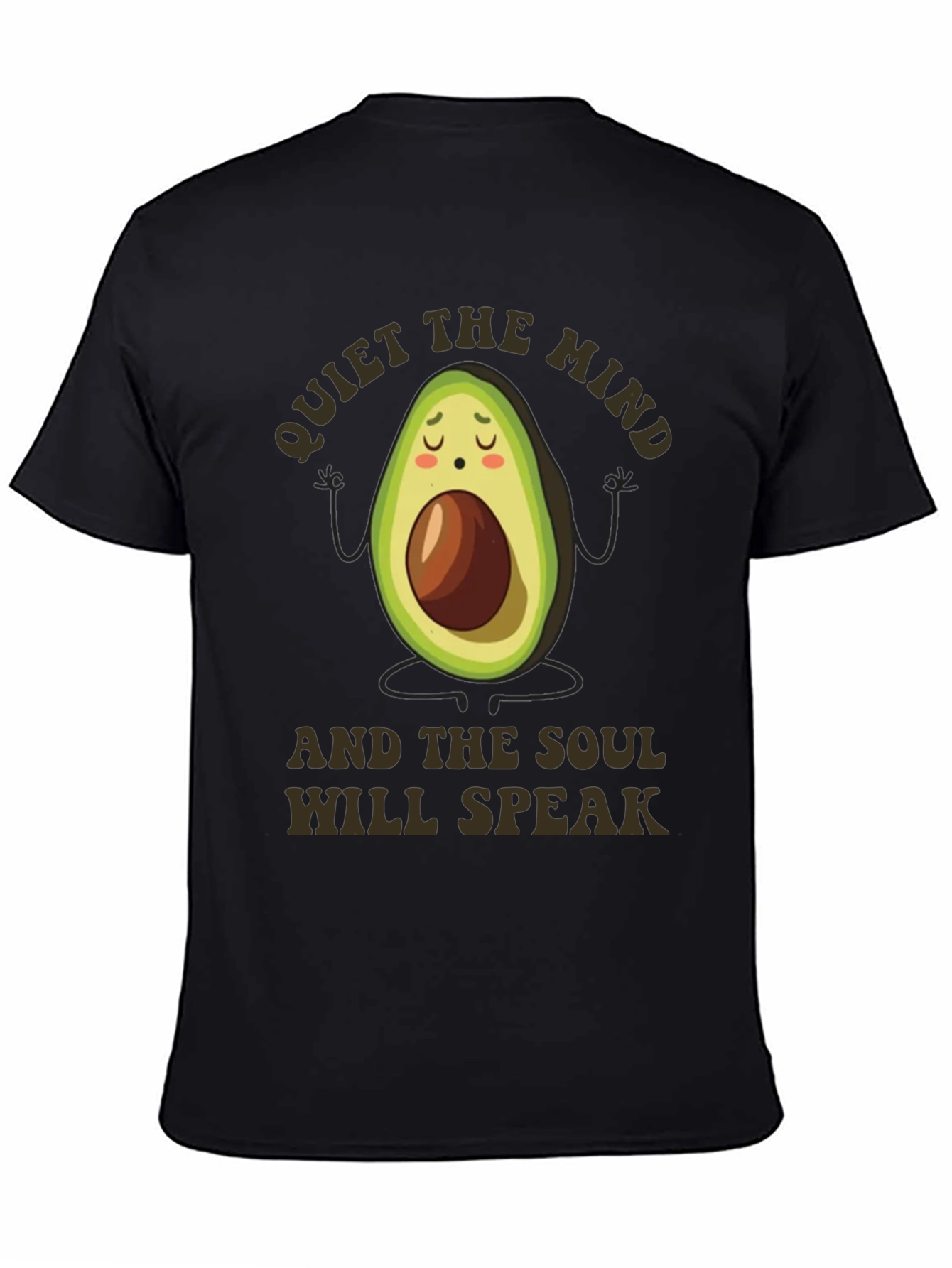 Meditating Avocado Graphic T-Shirt