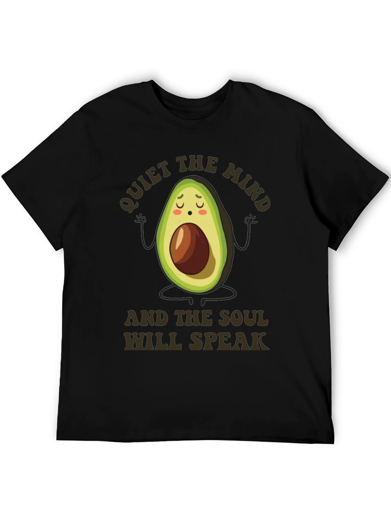 Meditating Avocado Graphic T-Shirt