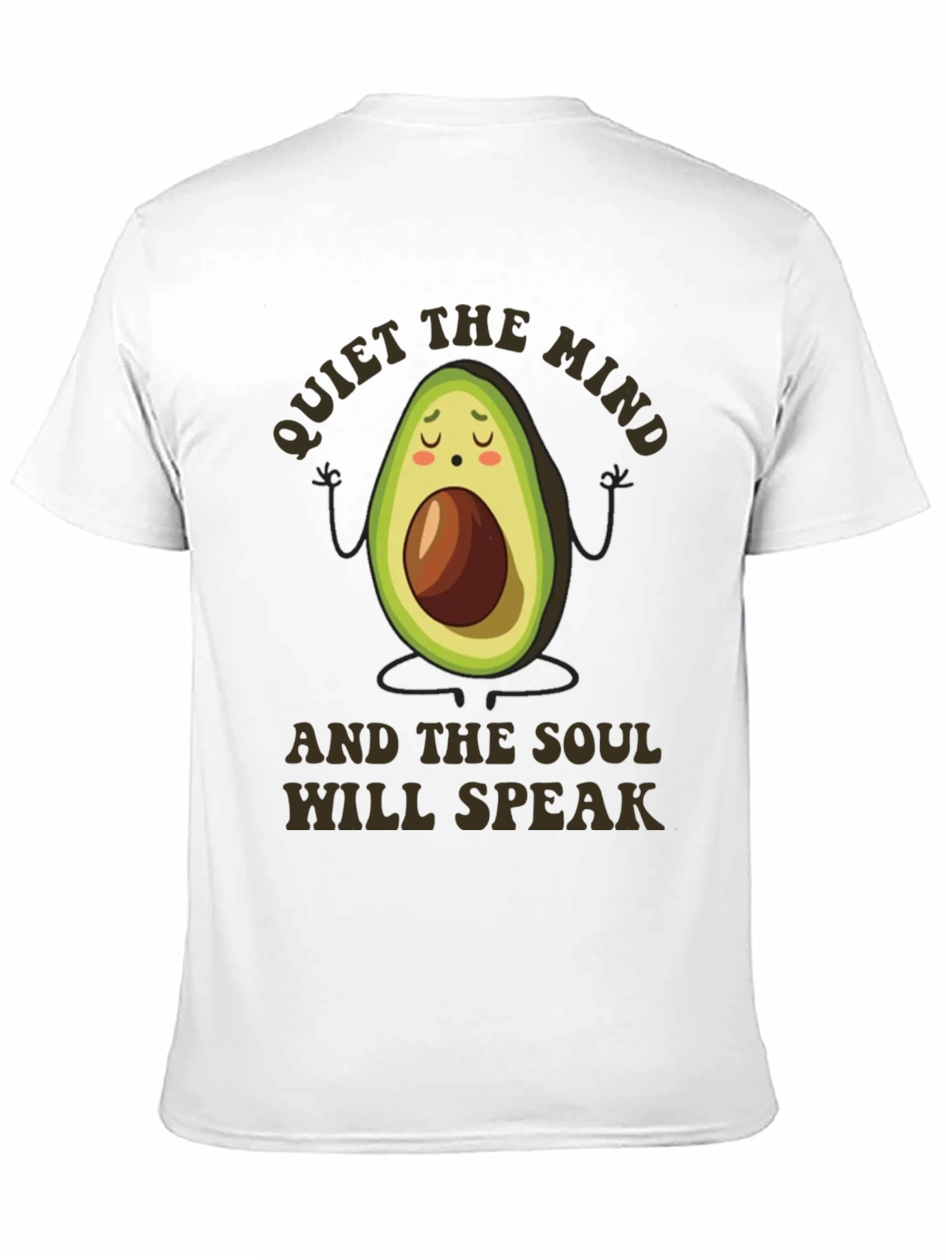 Meditating Avocado Graphic T-Shirt