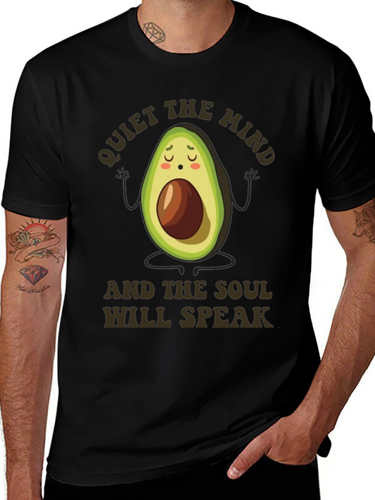 Meditating Avocado Graphic T-Shirt