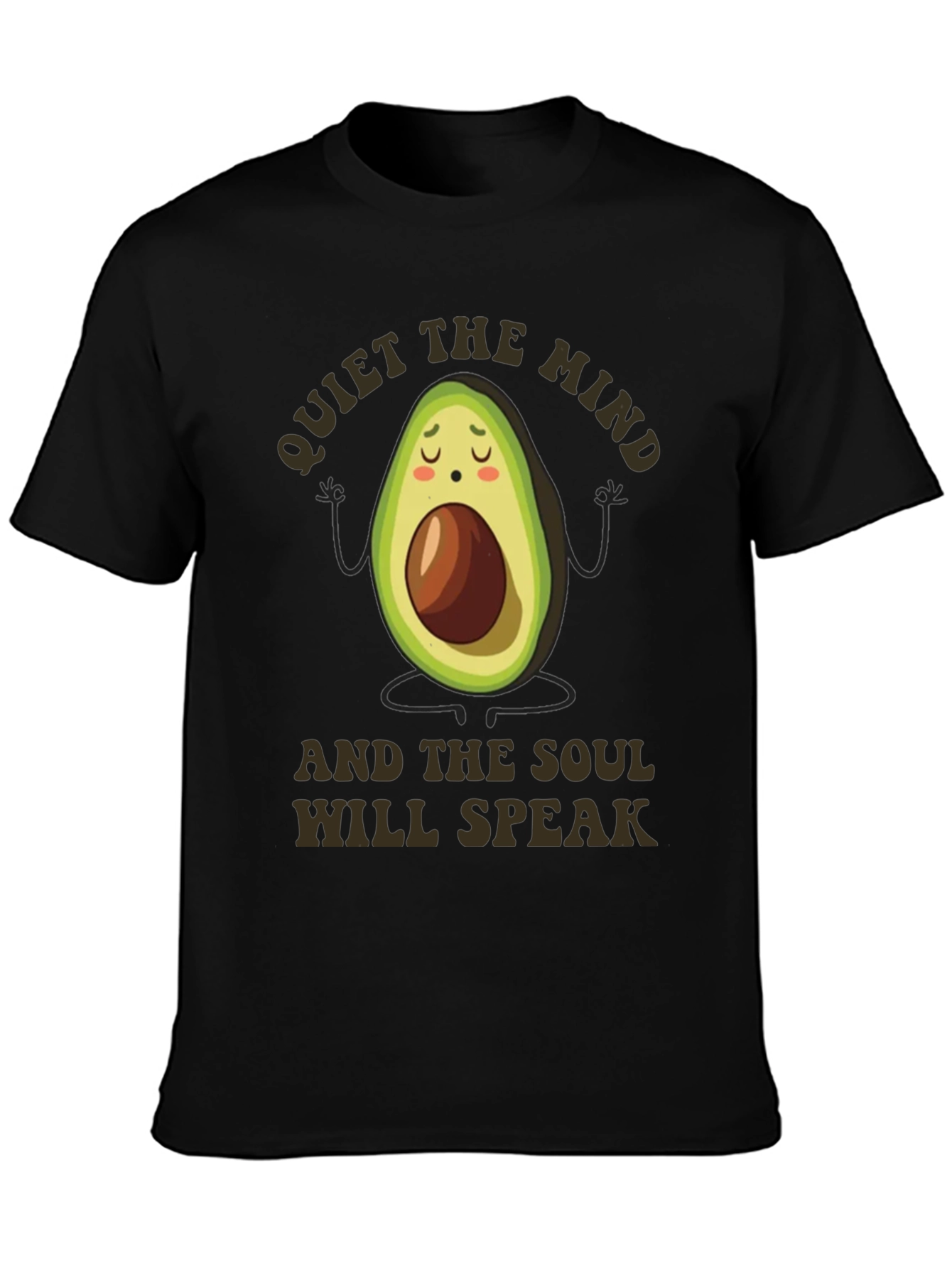 Meditating Avocado Graphic T-Shirt