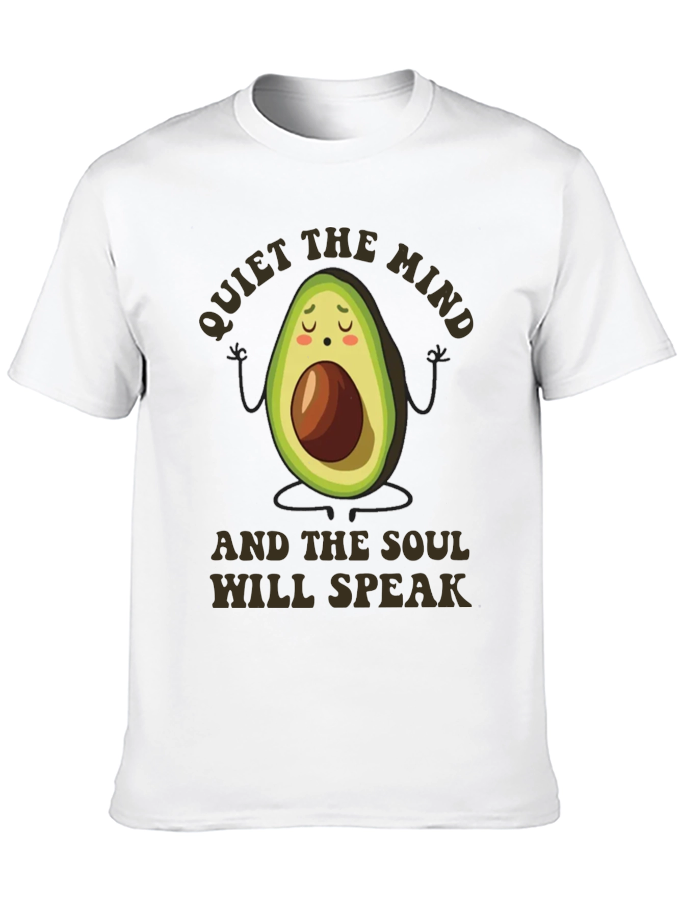Meditating Avocado Graphic T-Shirt