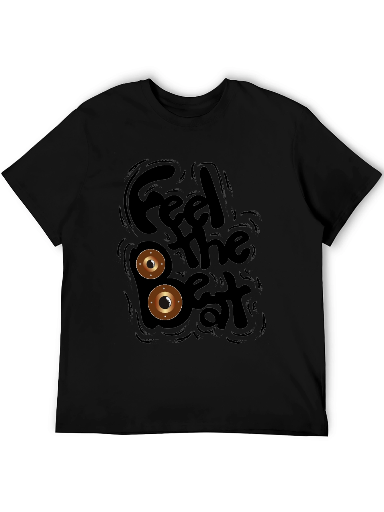 Feel the Beat Black Graphic Tee