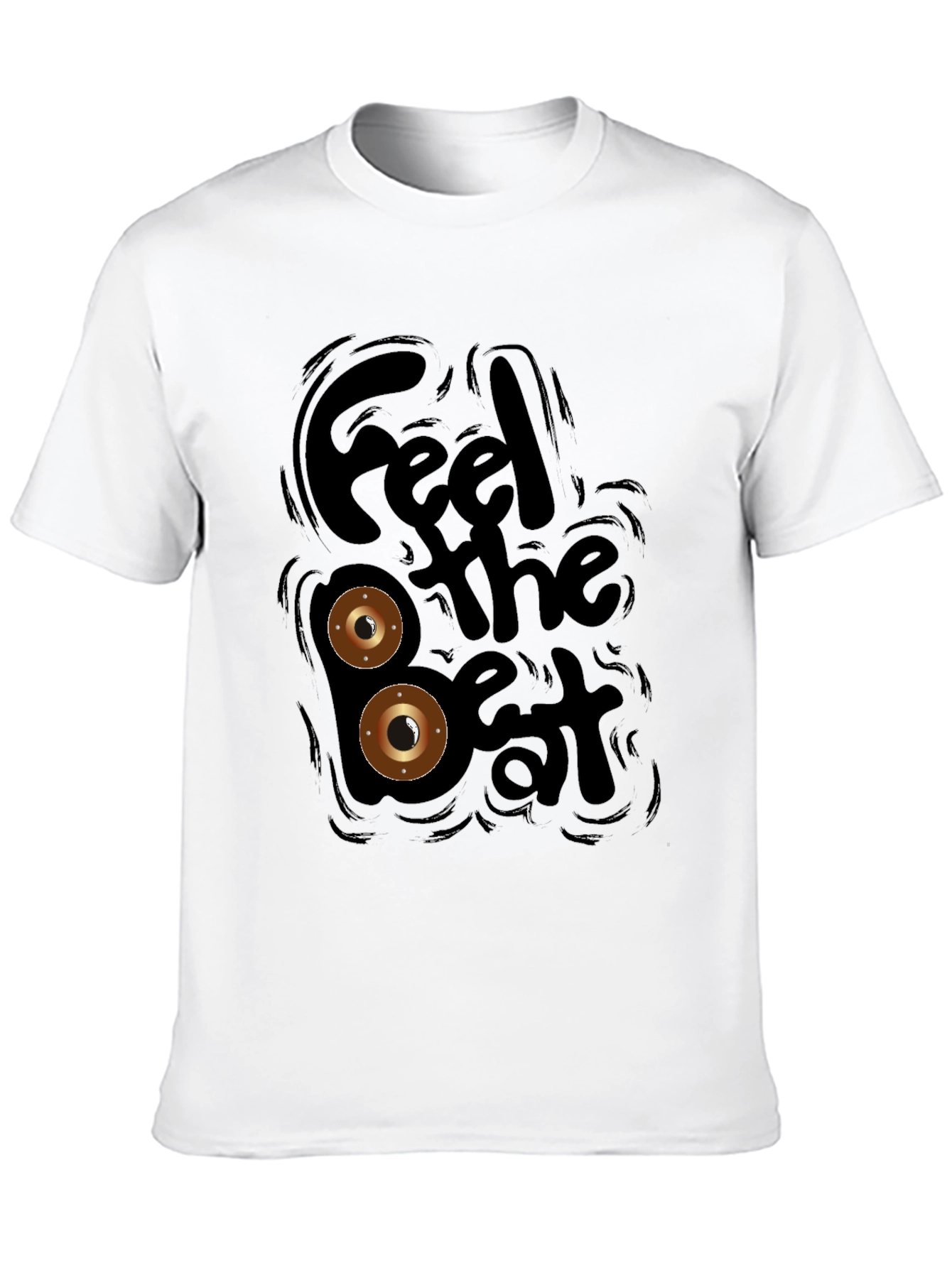 Feel the Beat Black Graphic Tee