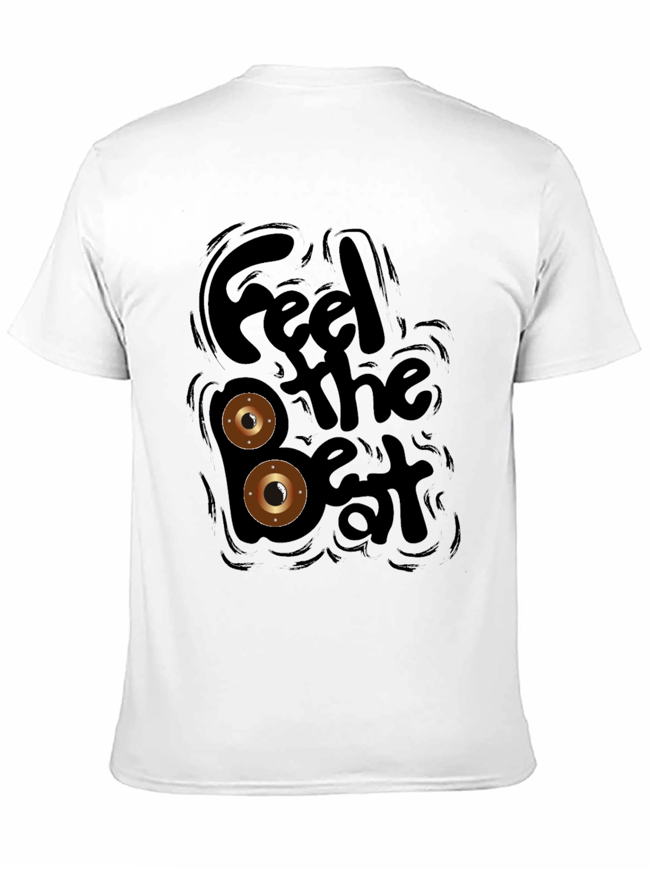 Feel the Beat Black Graphic Tee